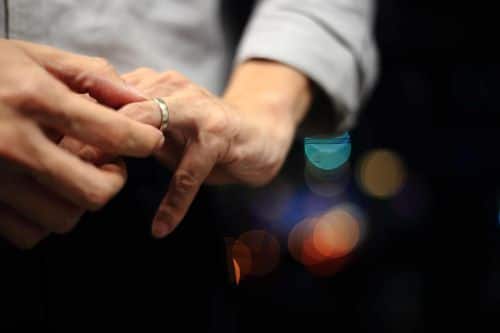 man taking off wedding ring - prepare for divorce concept