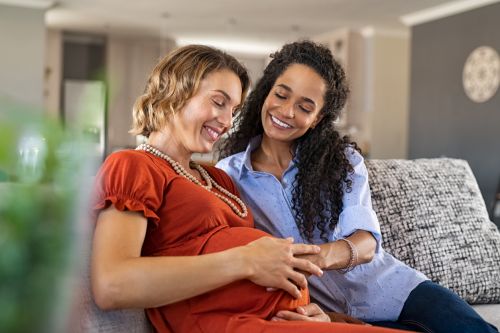 Woman with a surrogate mother