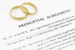 Form of prenuptial agreement with a pair of wedding rings - prenuptial agreement south carolina