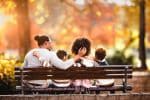 family sitting together
